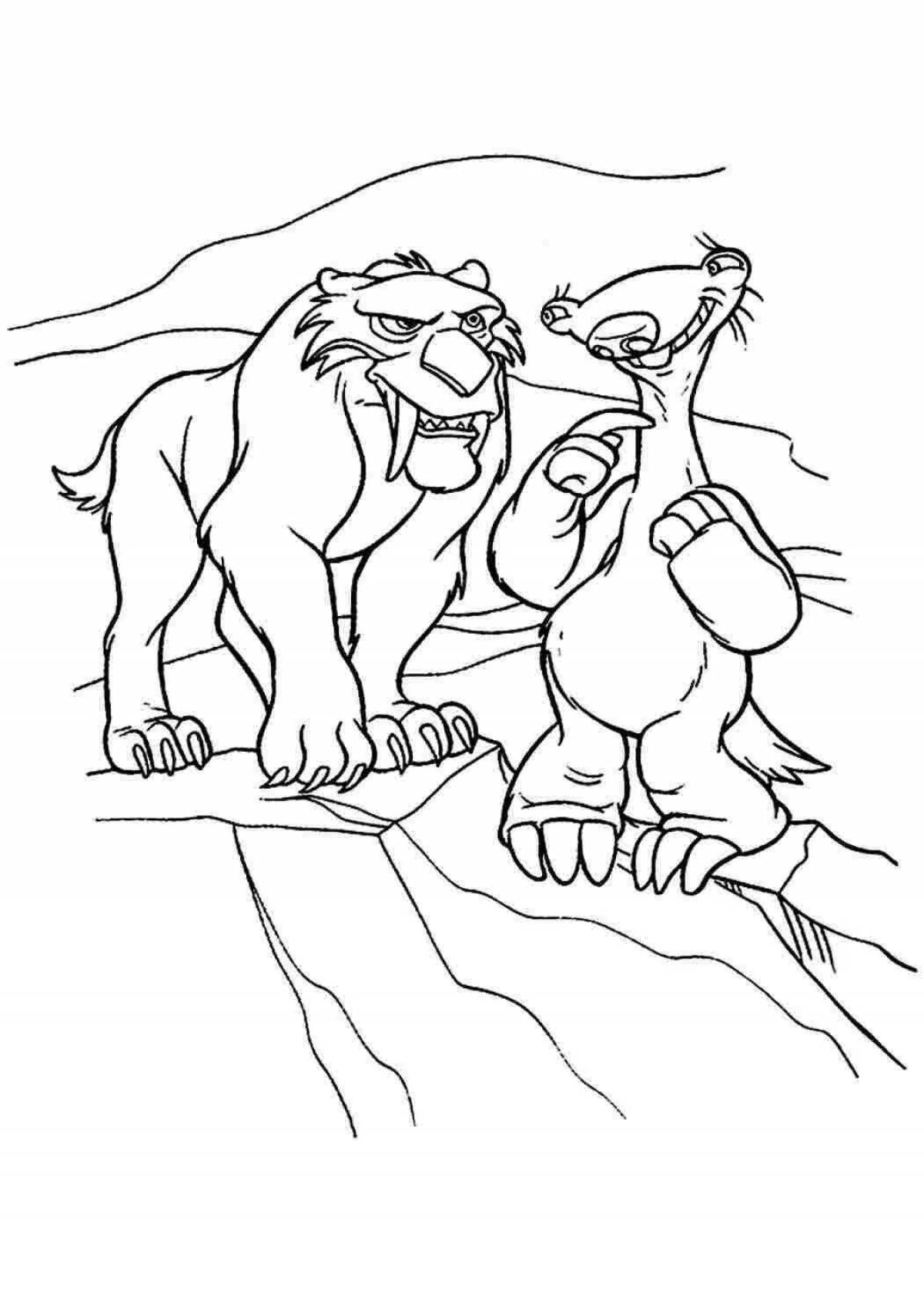 Diego's incredible ice age coloring book
