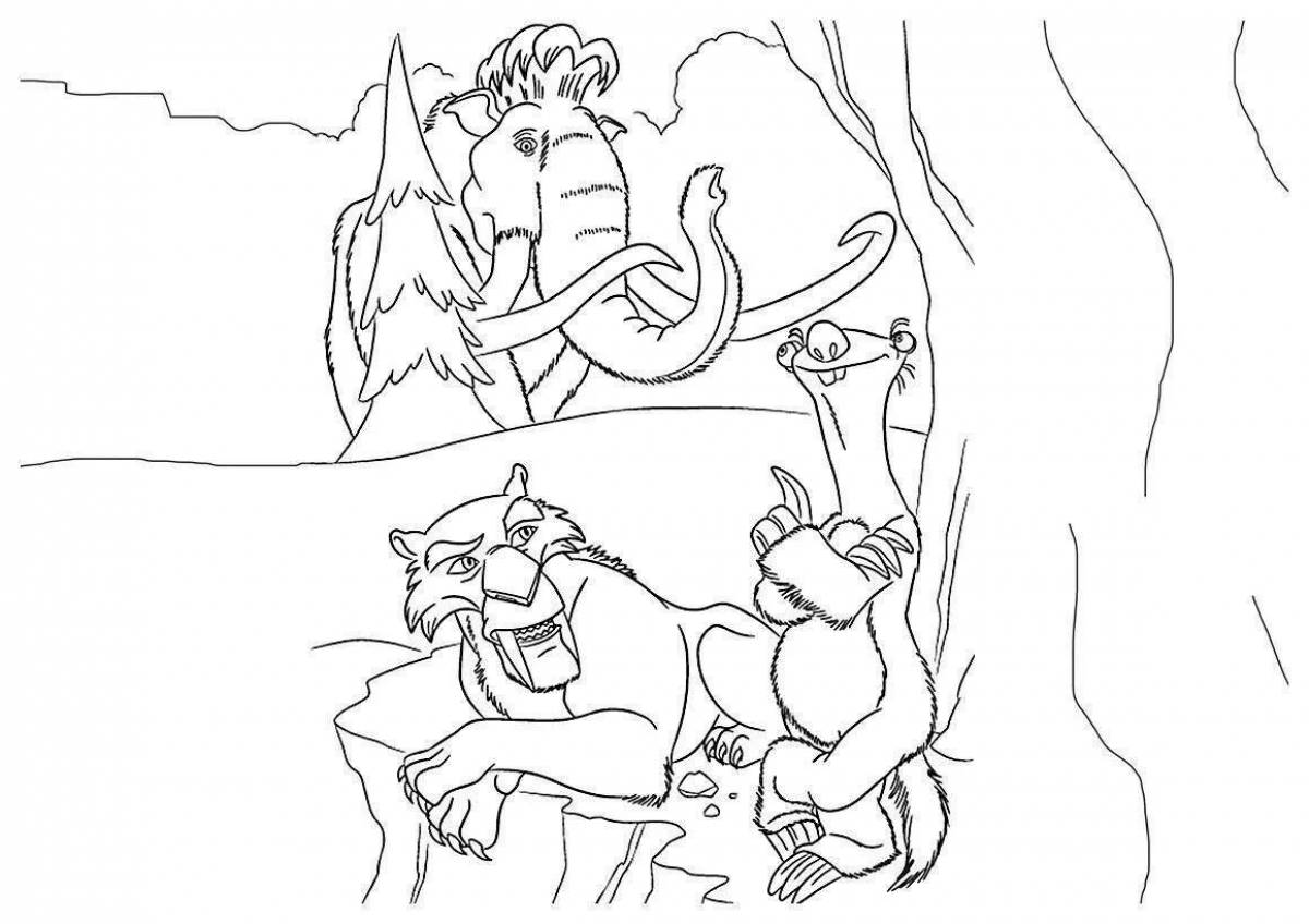 Diego ice age coloring page live