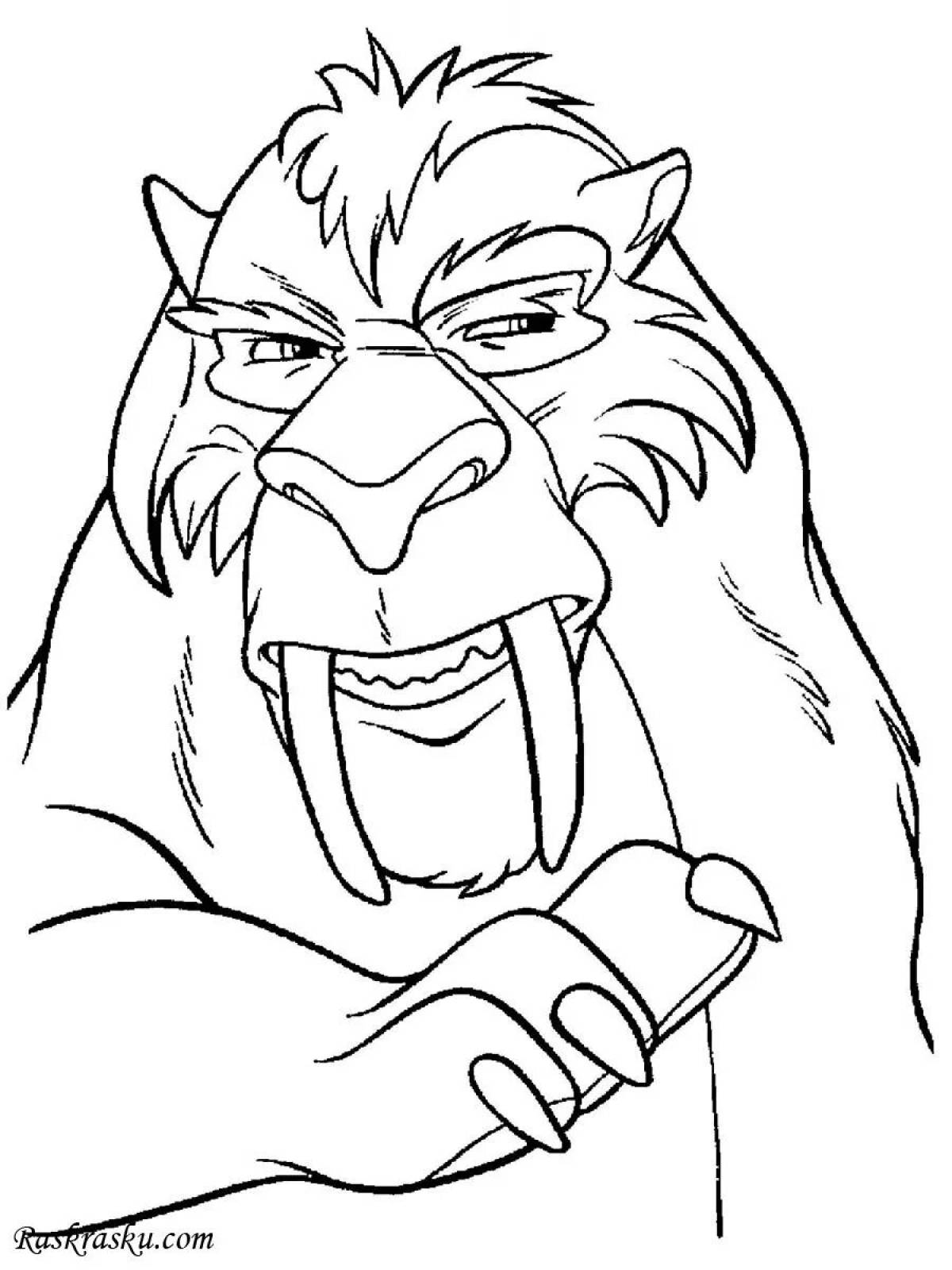 Photo Colouring energetic diego ice age