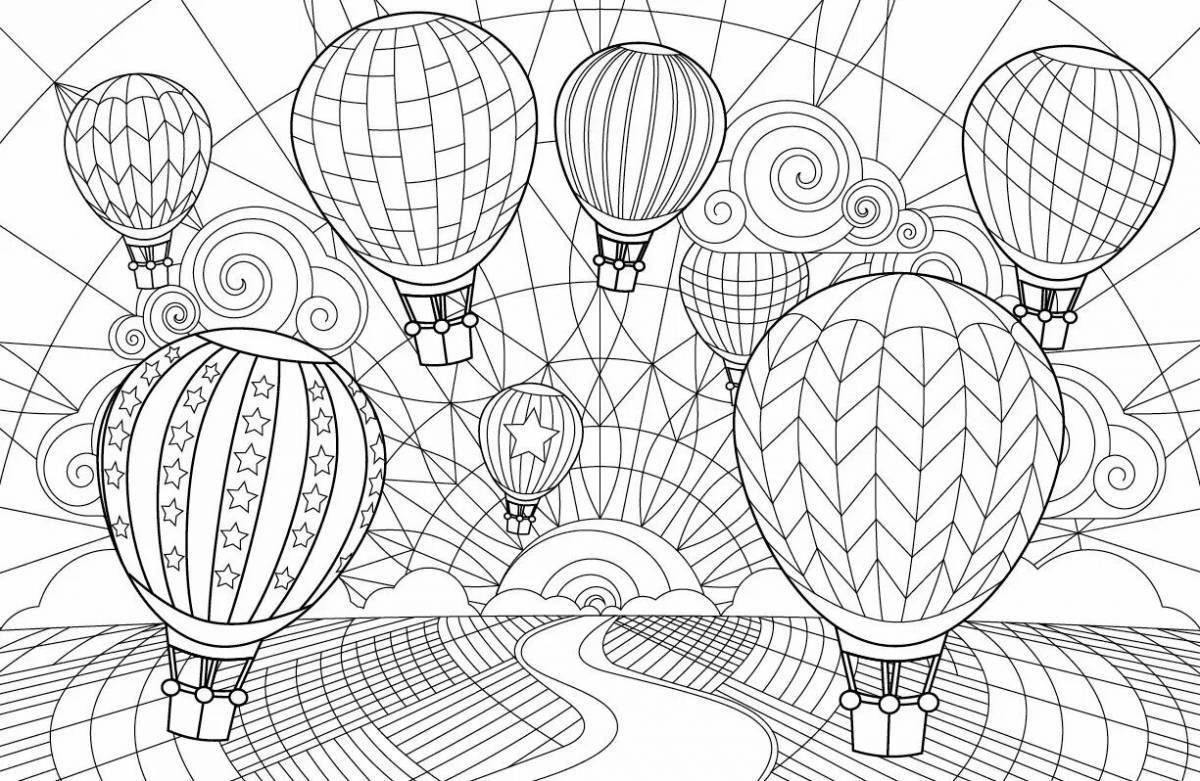 Attractive anti-stress coloring book 