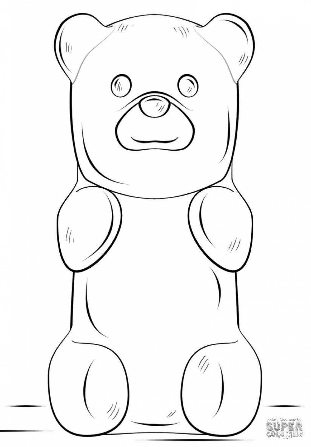 Joyful coloring bear valerka