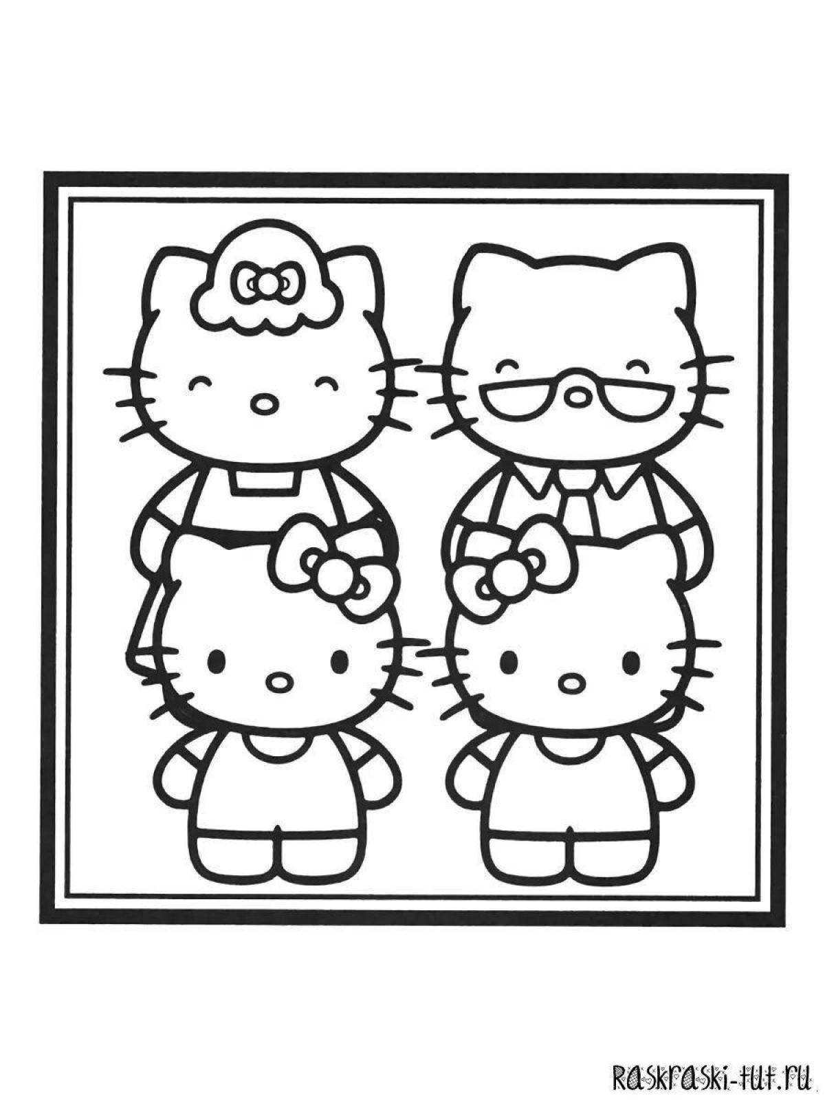 Coloring hello kitty