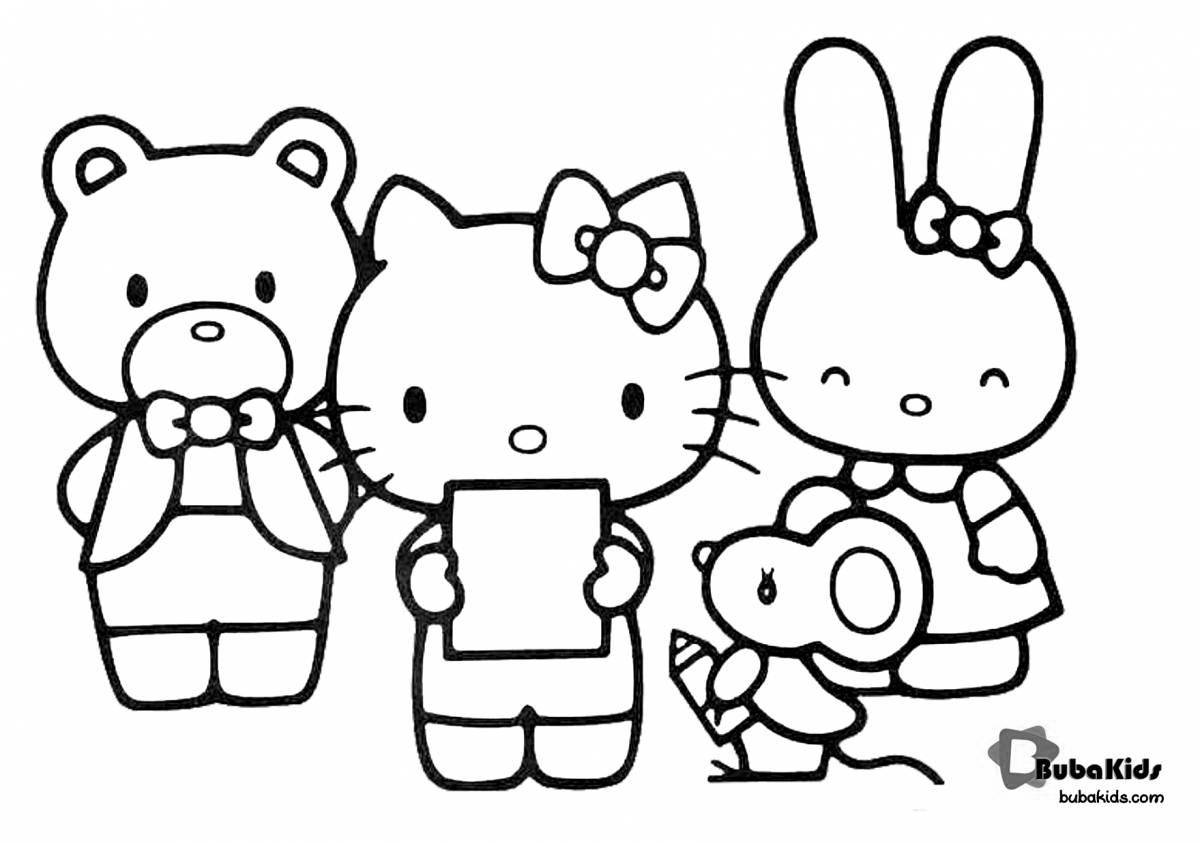 Perfect hello kitty coloring