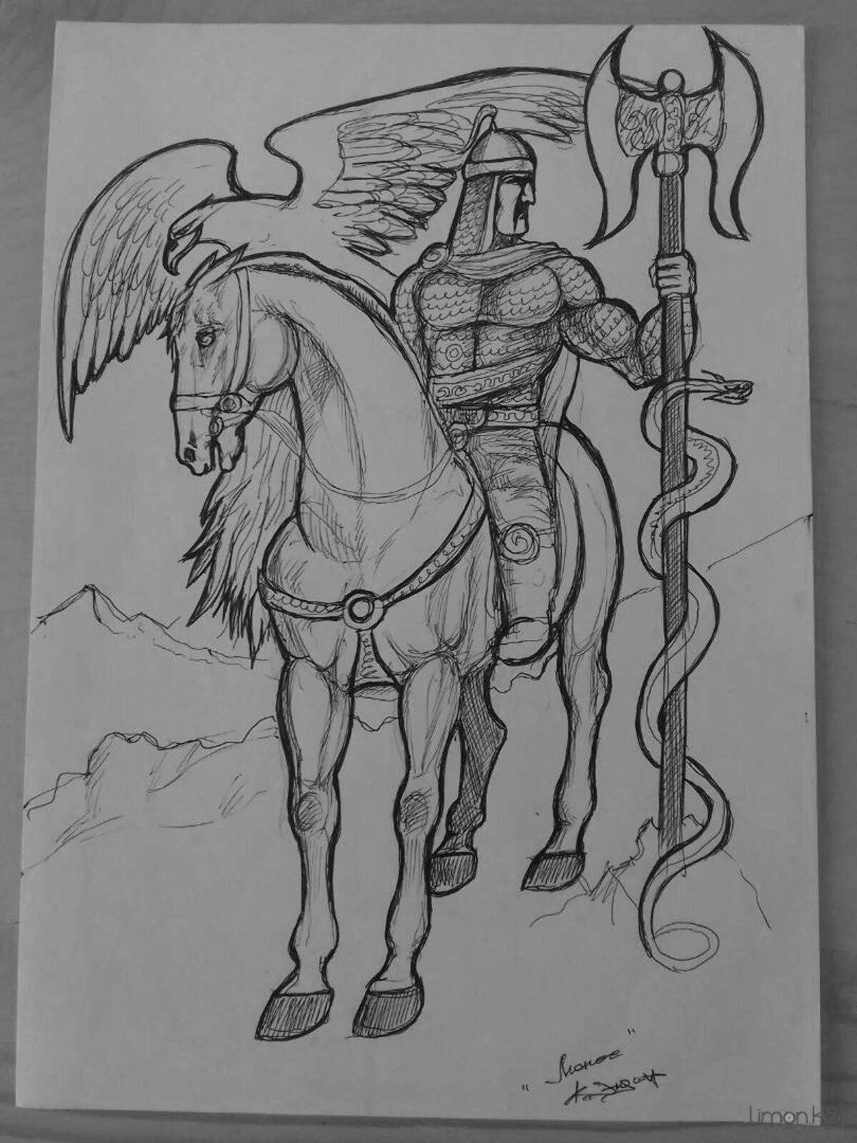 Dazzling coloring of Vasnetsov's three heroes