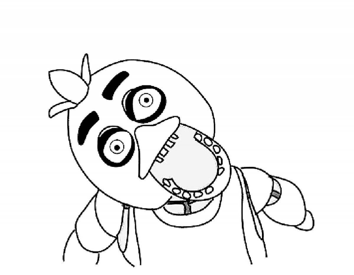 Fnaf 2 puppet coloring page