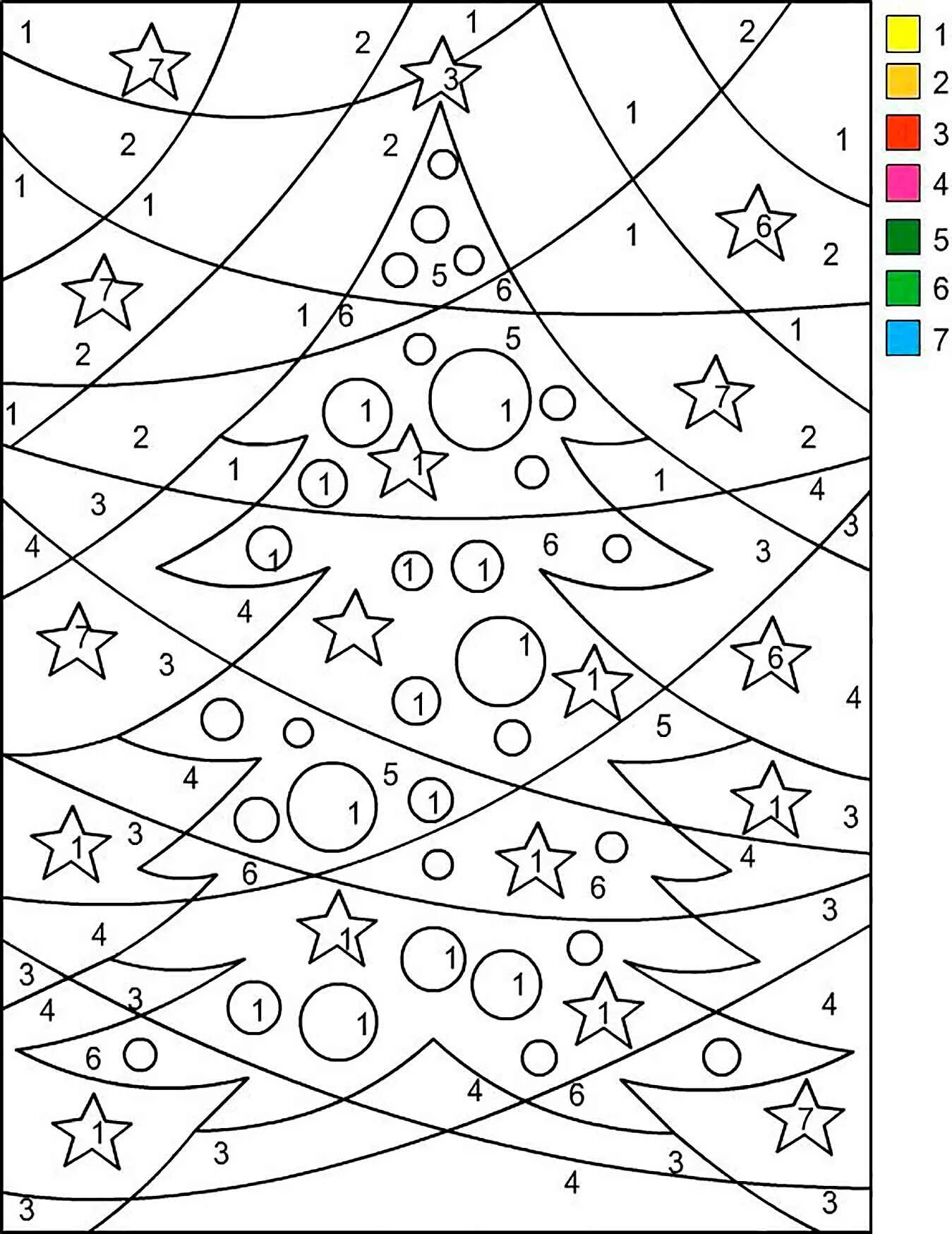 Christmas tree by numbers #4