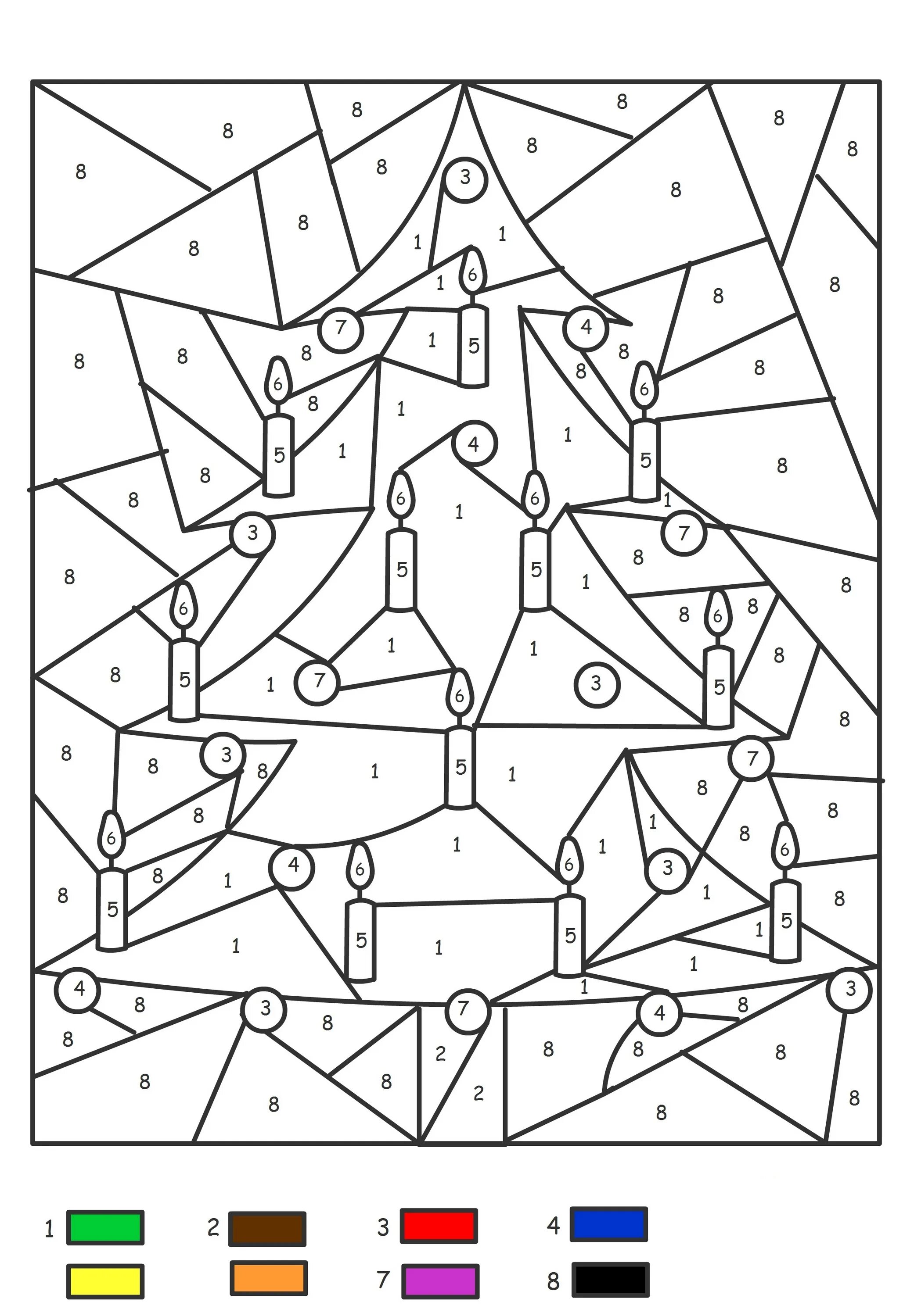 Christmas tree by numbers #6