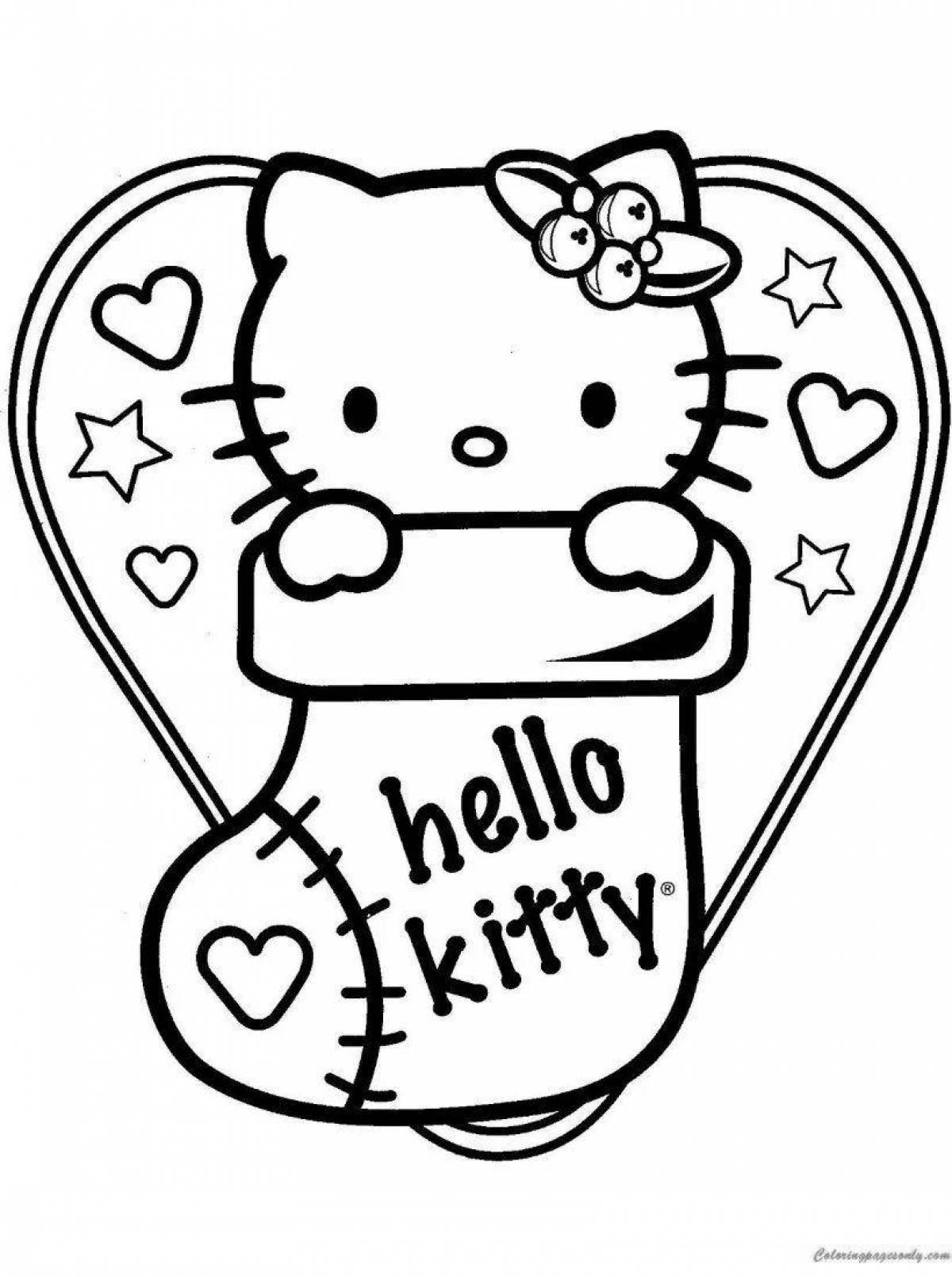 Hello kitty fat coloring
