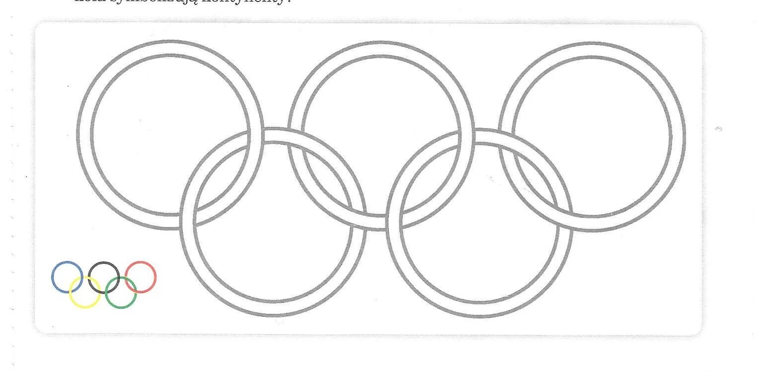Exceptional rings of the olympic games coloring book
