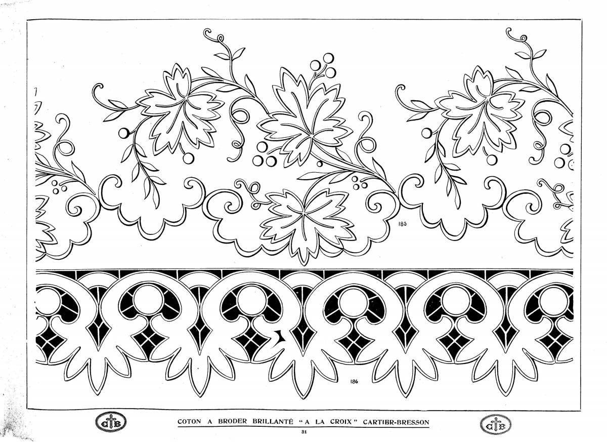 Coloring page delightful striped pattern