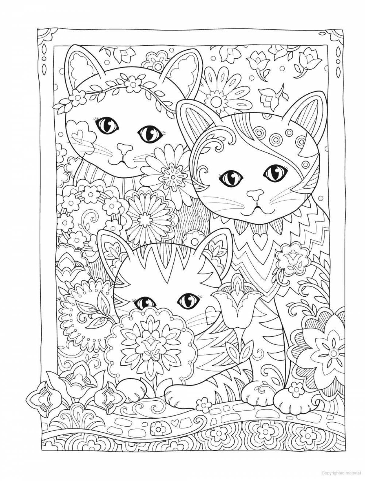 Fairytale coloring cute by numbers