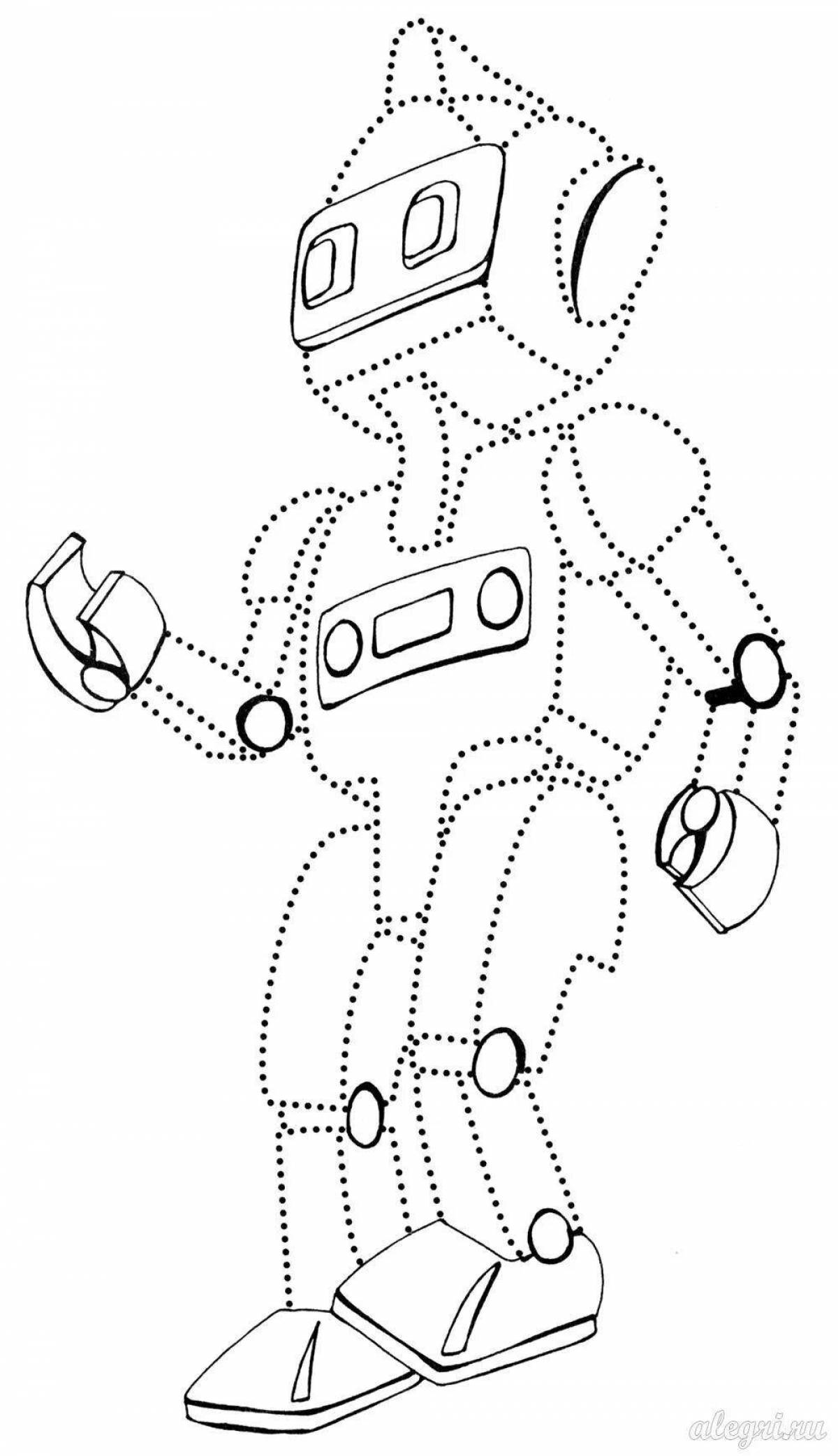 Соедини роботов с описаниями. Робот раскраска для детей. Рисование по точкам робот. Робот по точкам для детей. Раскраски для мальчиков роботы.