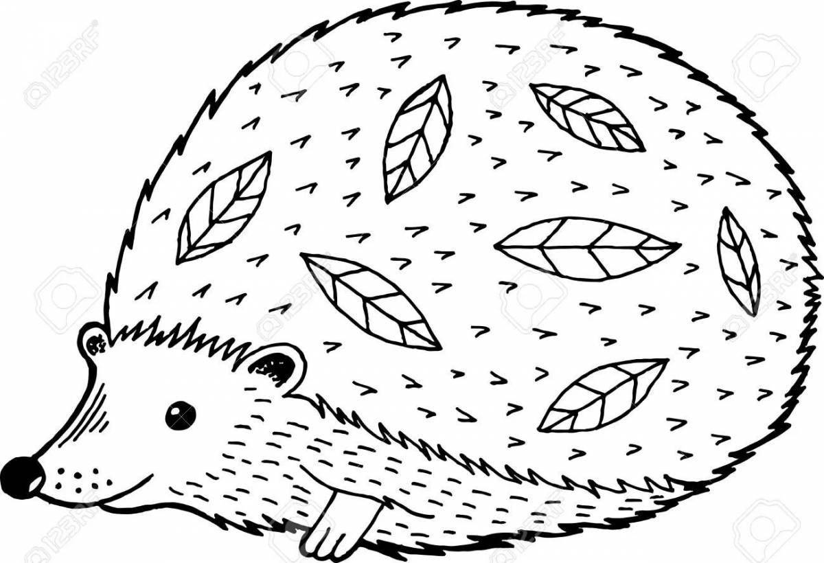 Violent coloring hedgehog without thorns