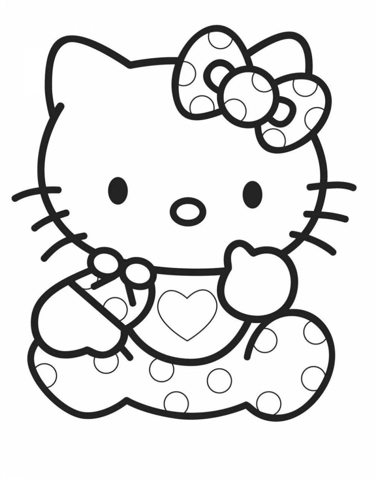 Hello kitty funny little coloring book