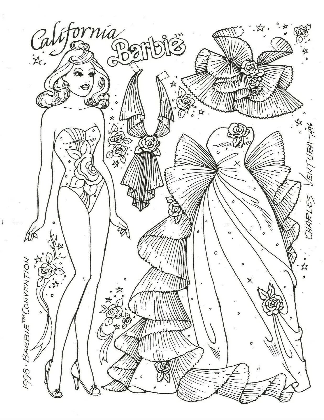 Barbie paper doll #6