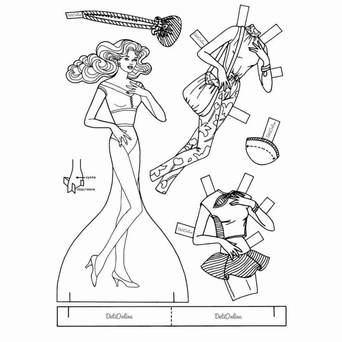 Barbie paper doll #7