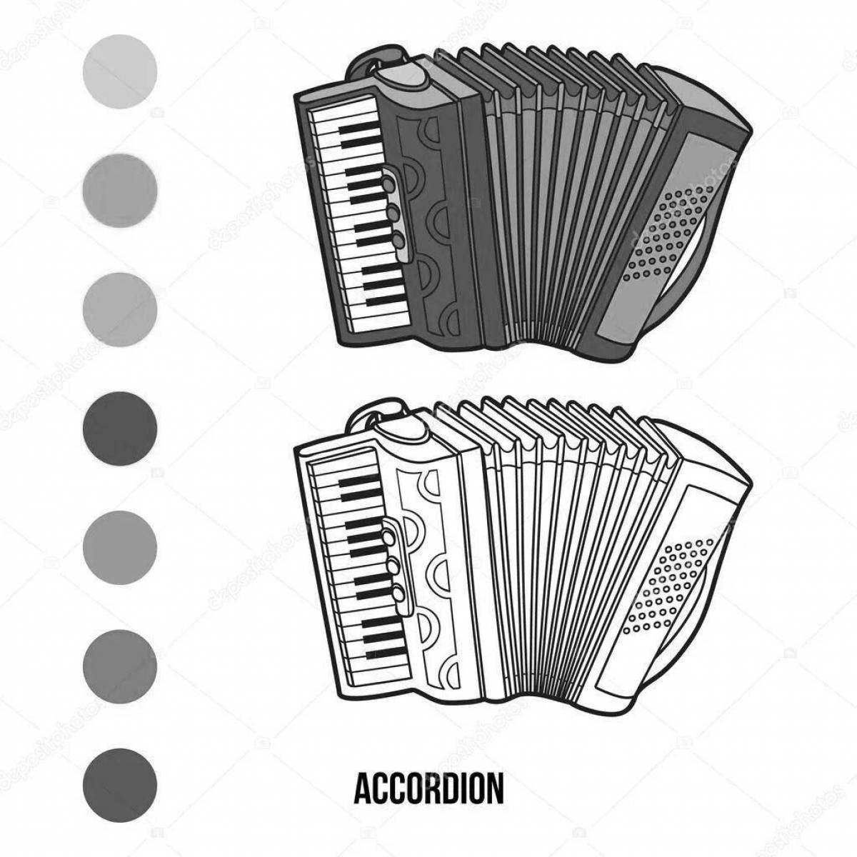 Living accordion coloring book for babies
