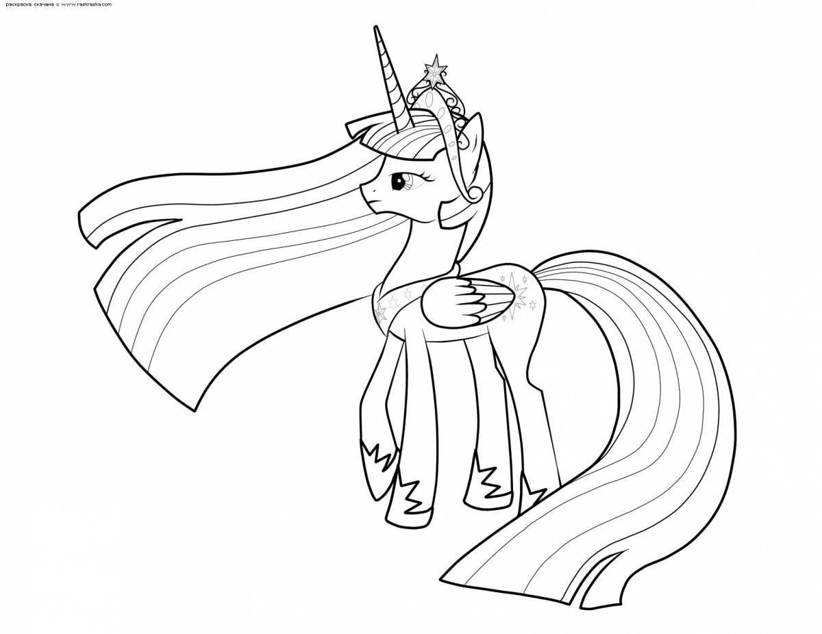 Gorgeous coloring pony celestia princess