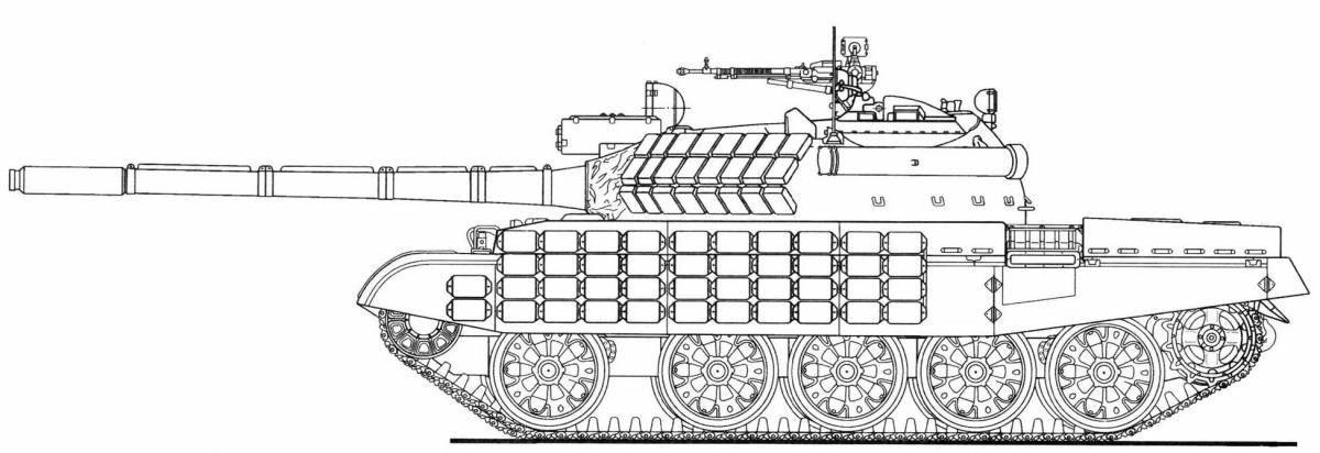 Раскраска славный танк т 72