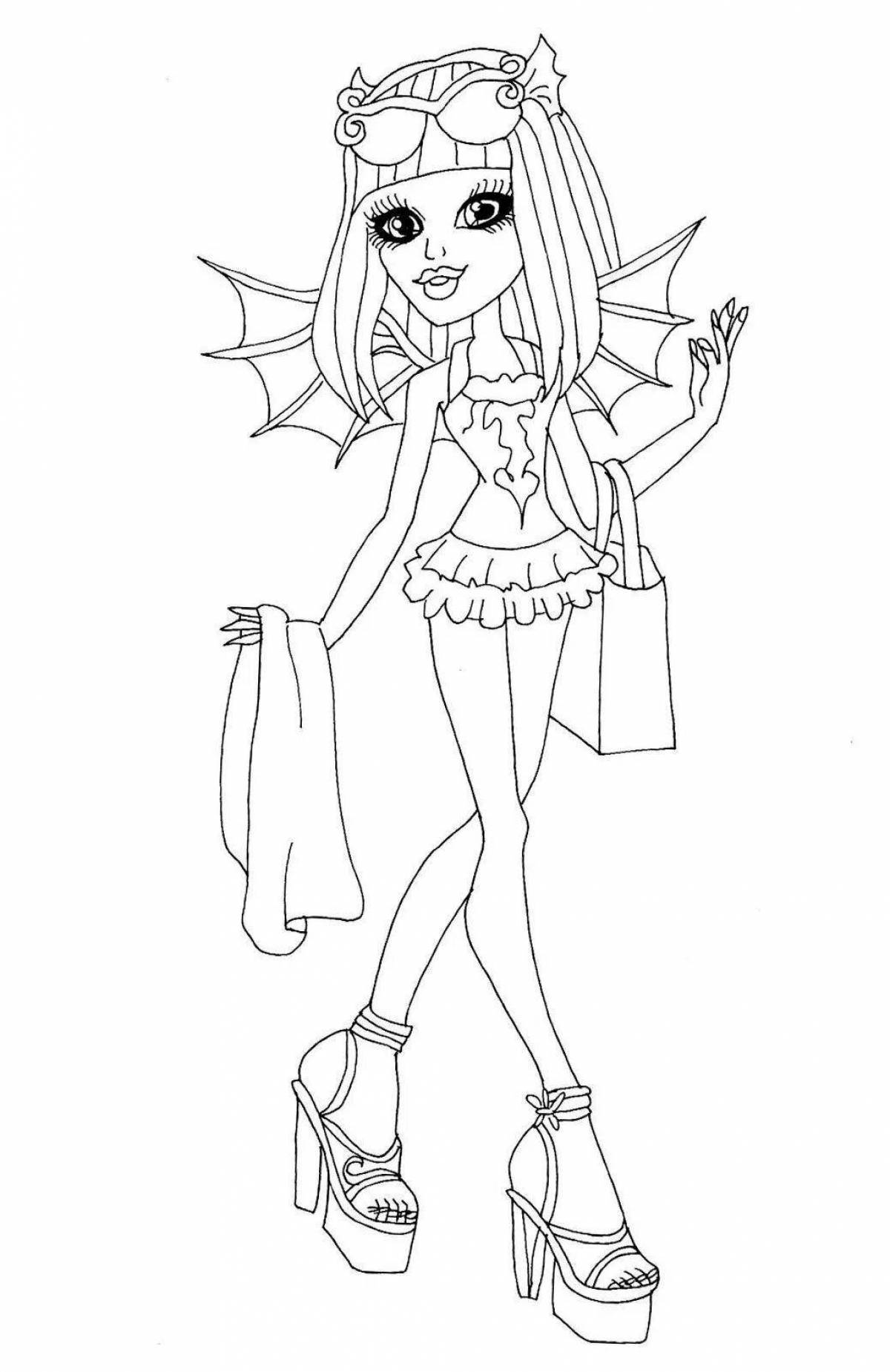 Fun coloring monster high dolls