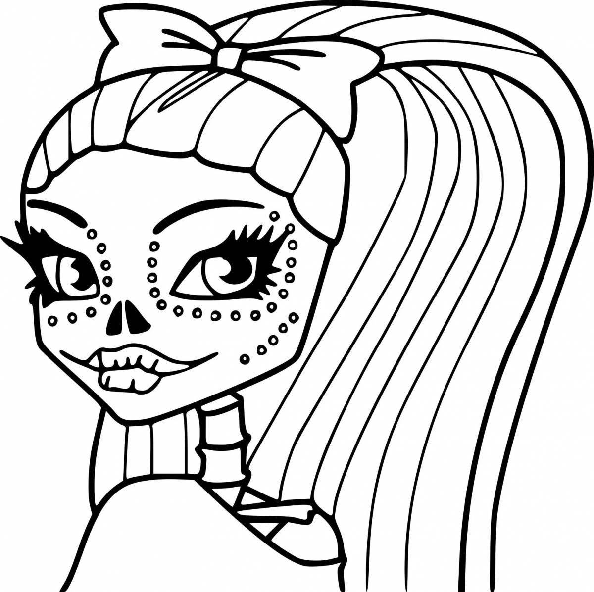Great monster high dolls coloring book
