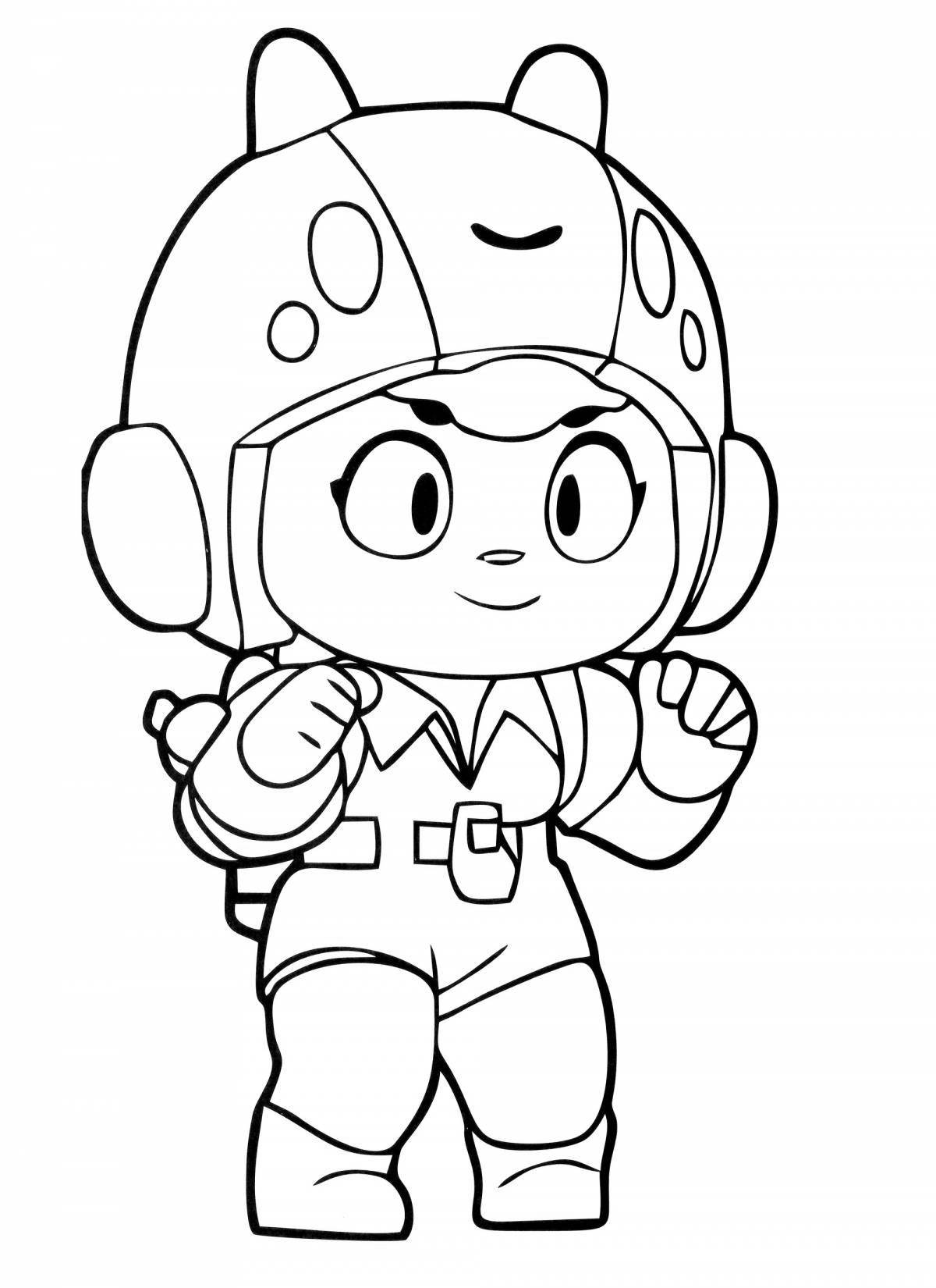 Shelly's amazing brawl stars coloring book