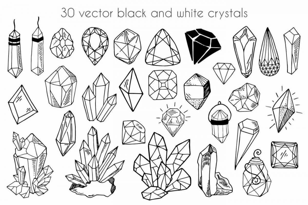 Adorable diamond coloring page for kids