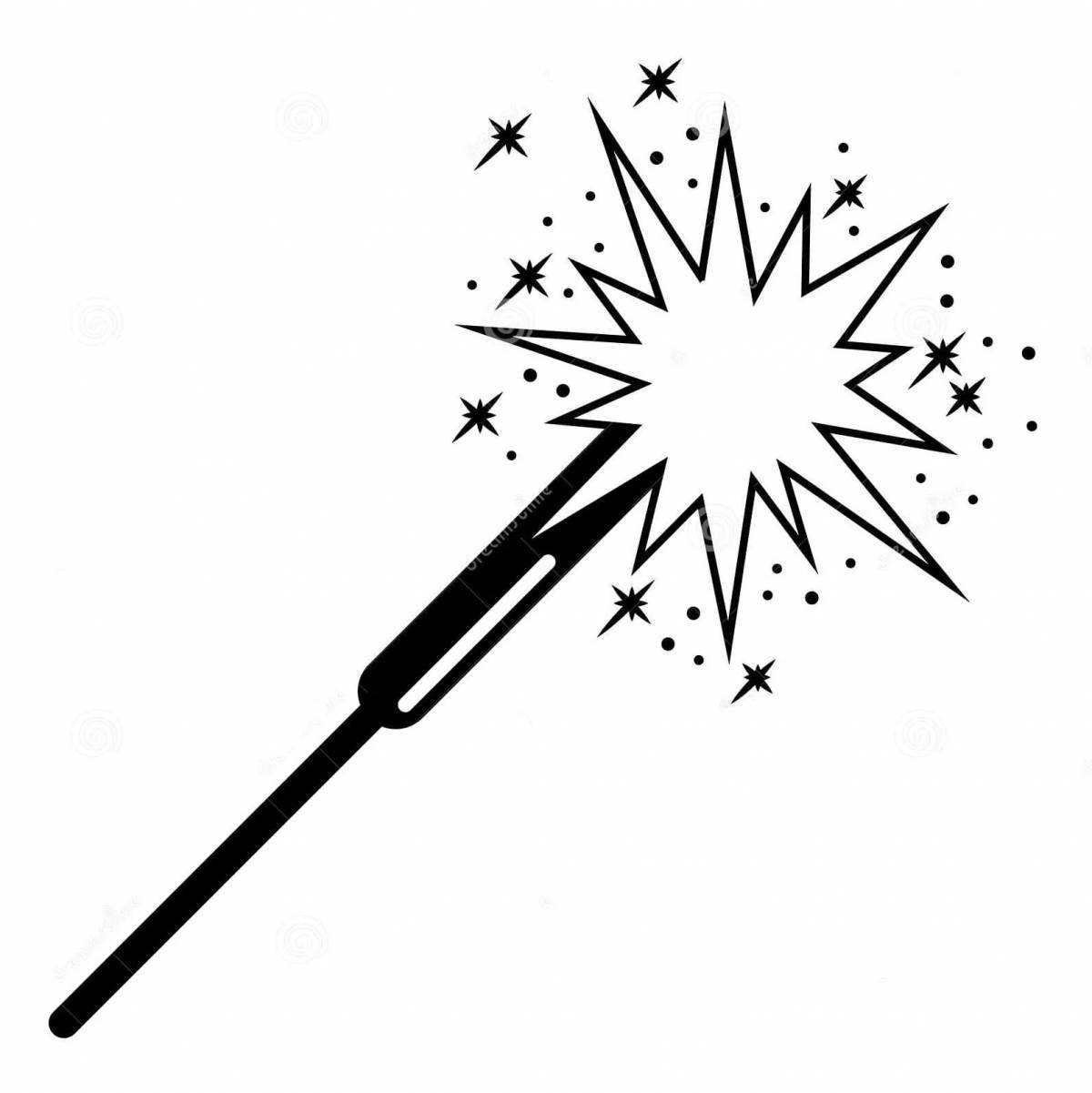 Coloring book grand nose sparklers