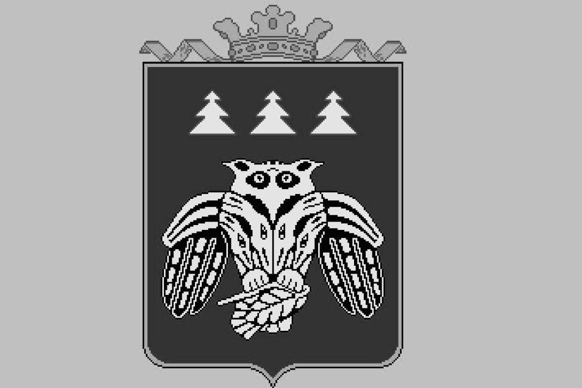 Coloring page captivating coat of arms of the Komi Republic