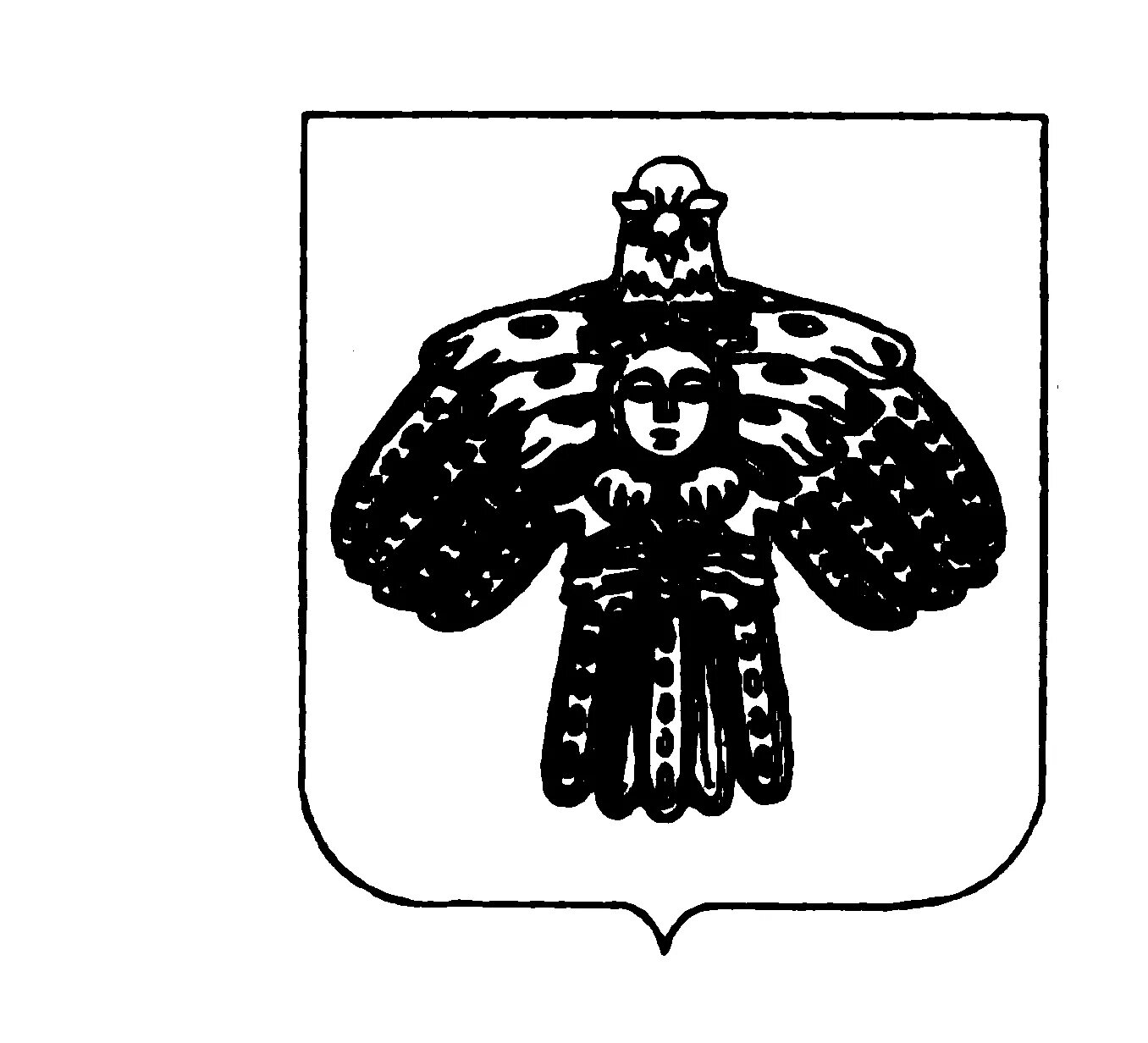 Comic coat of arms of the Komi Republic coloring book