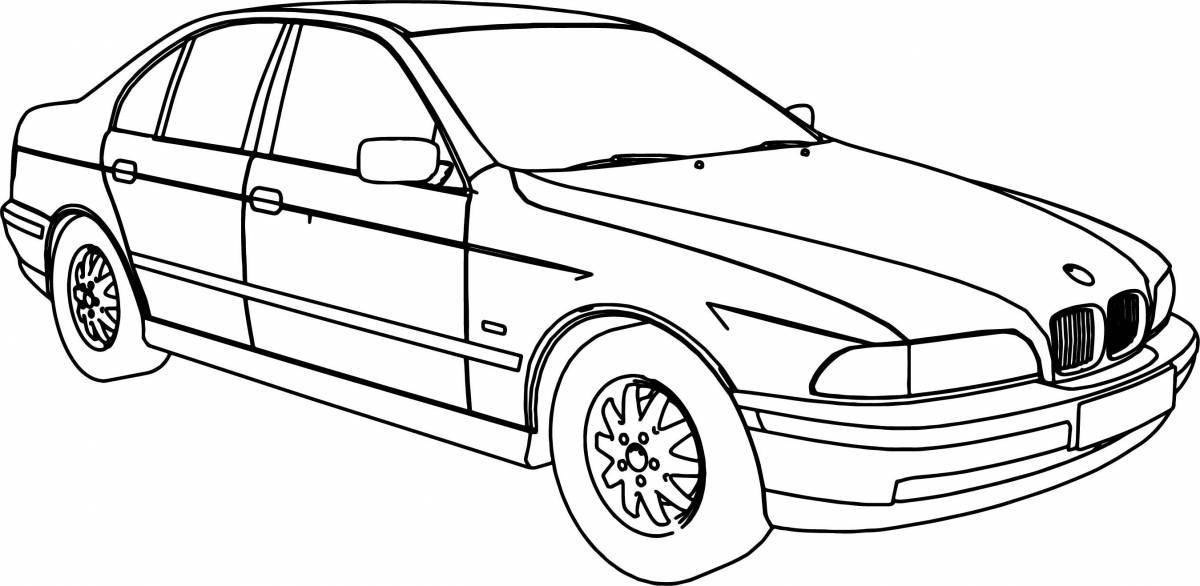Bold bmw 8 coloring page