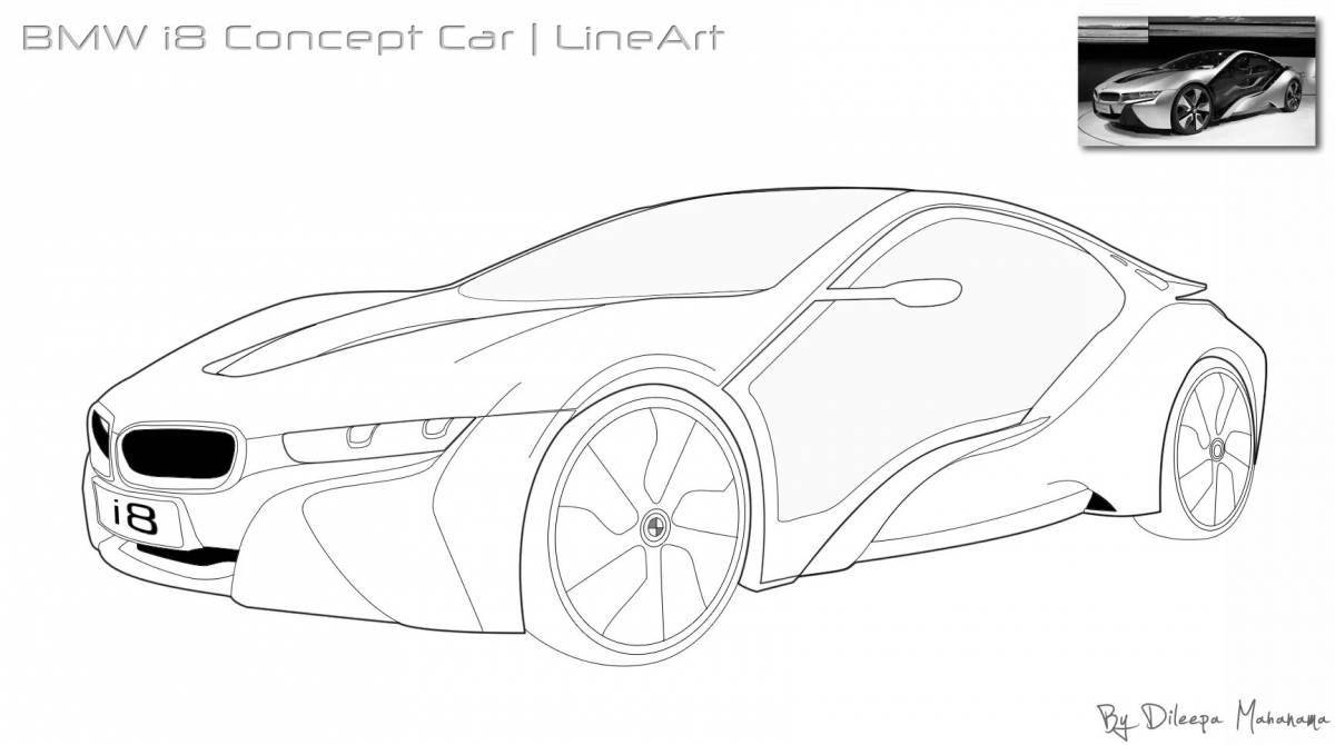 Attractive coloring bmw 8