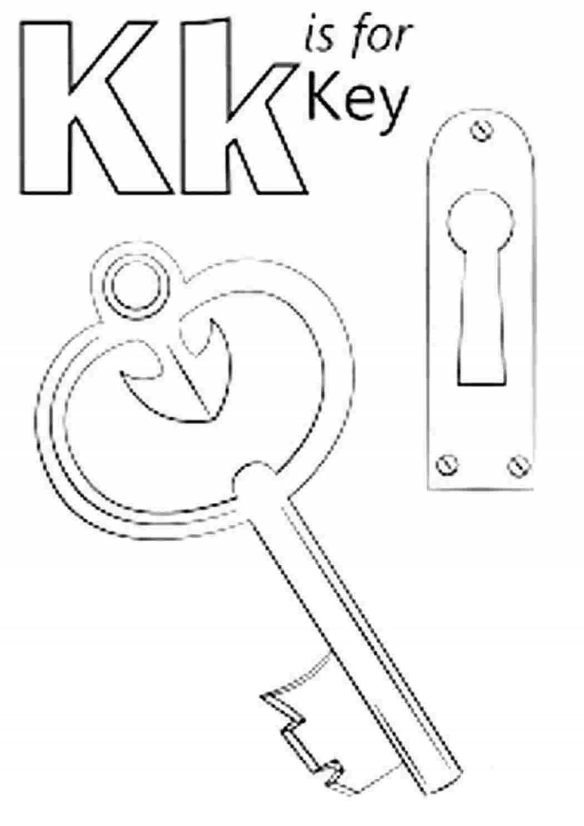 Innovative License Key Plus coloring page