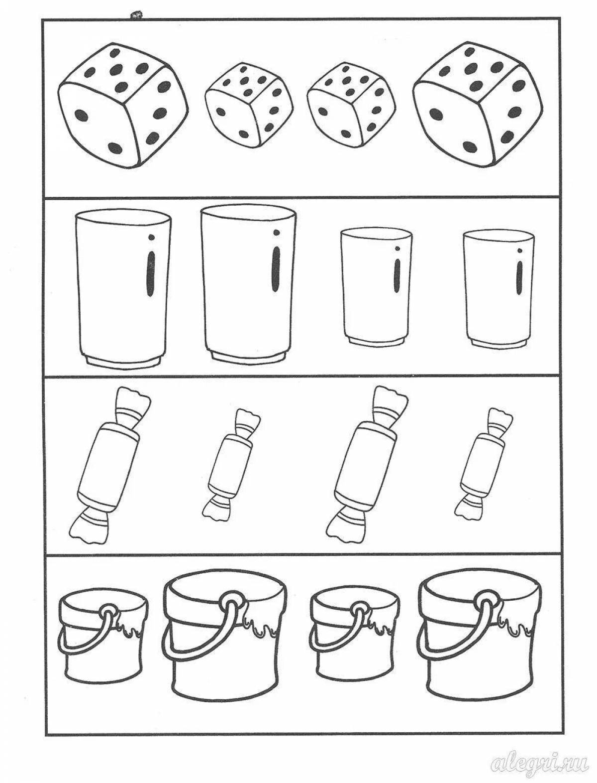 Маленькие рисунки одинаковые. Задания для дошкольников Сравни предметы. Упражнения Найди одинаковые предметы. Задание по величине предметов для детей. Маленькие задания для дошкольников.