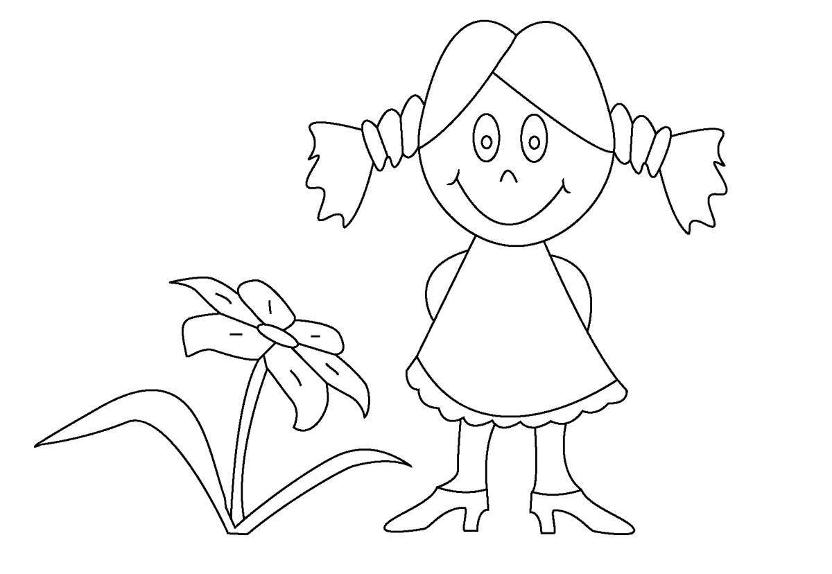 Color-frenzy coloring page for girls grade 2