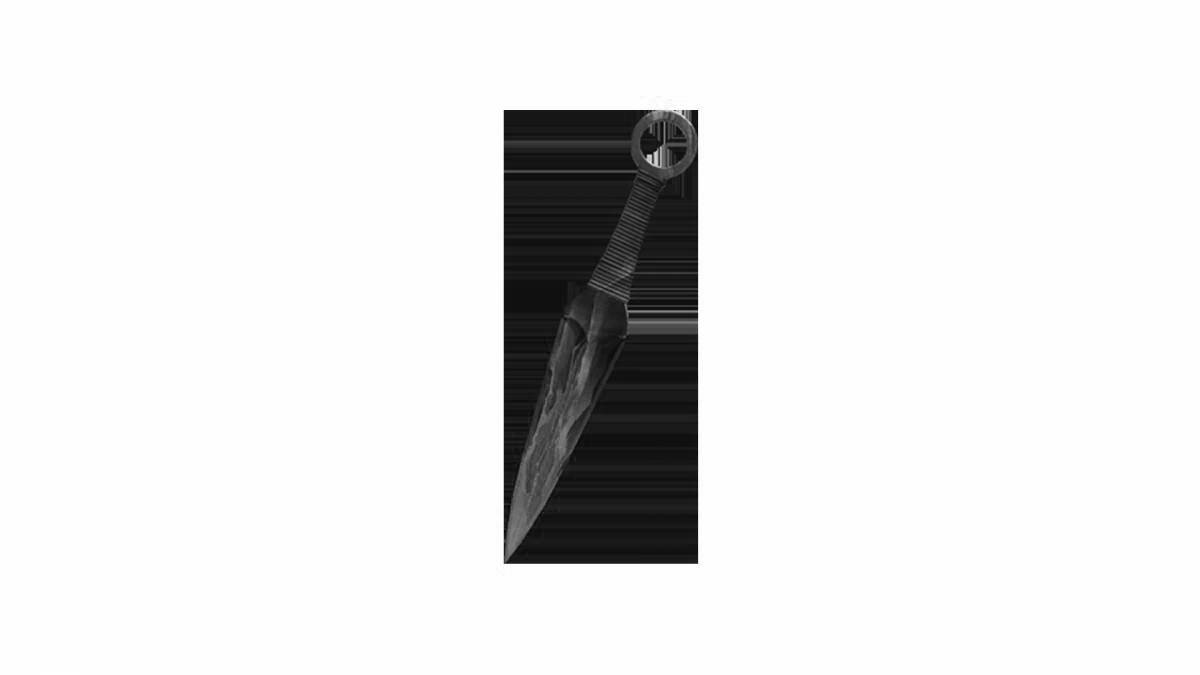 Intriguing kunai coloring from standoff 2