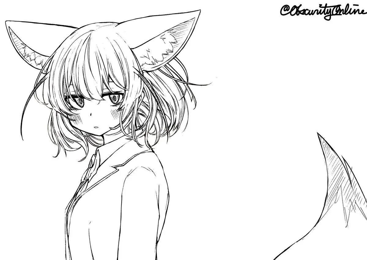 Anime girls with ears #4