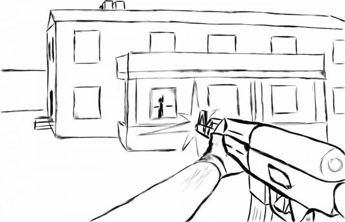 Inspiring coloring book for boys standoff 2