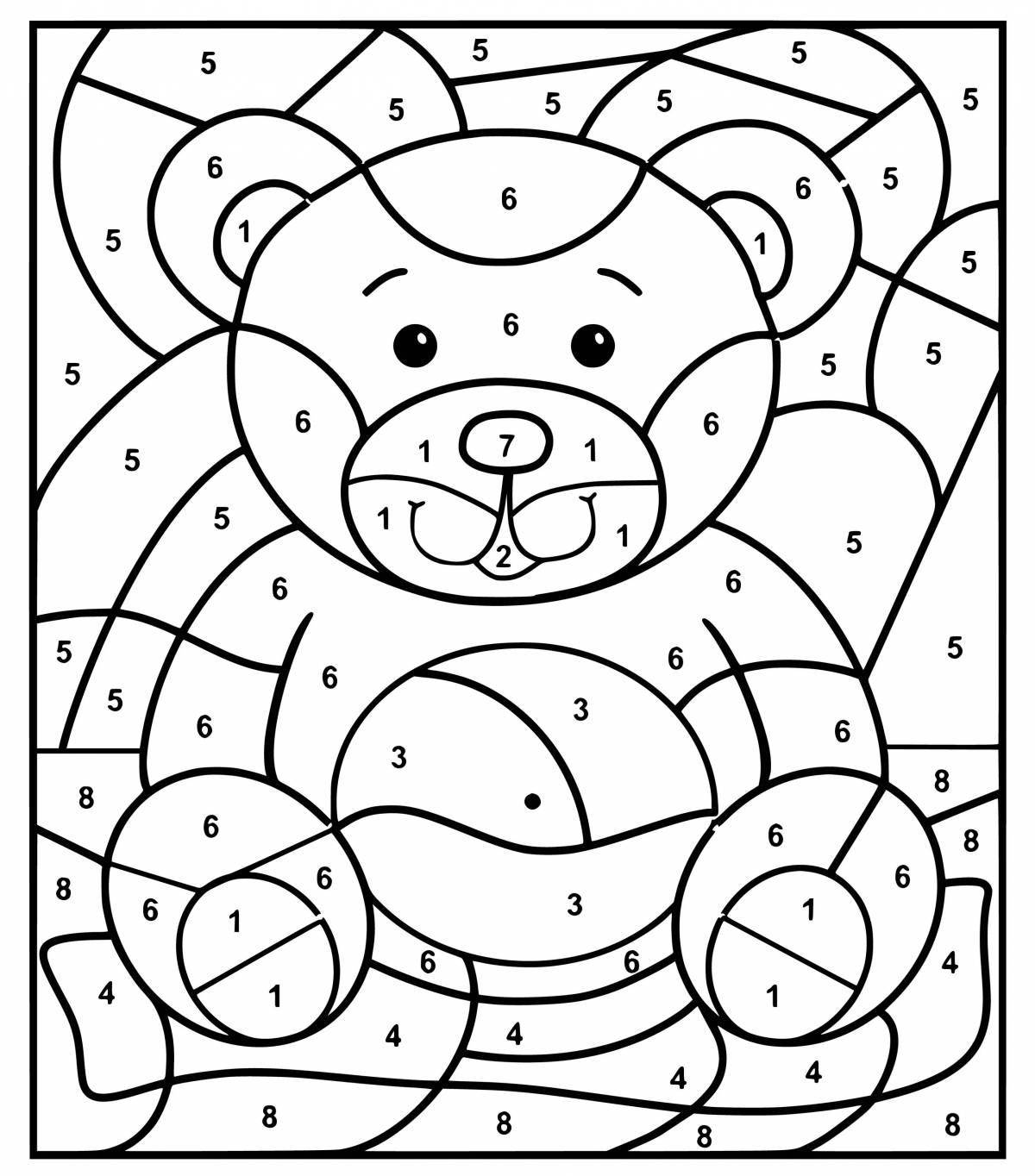 Inspiring paints 10 years coloring page