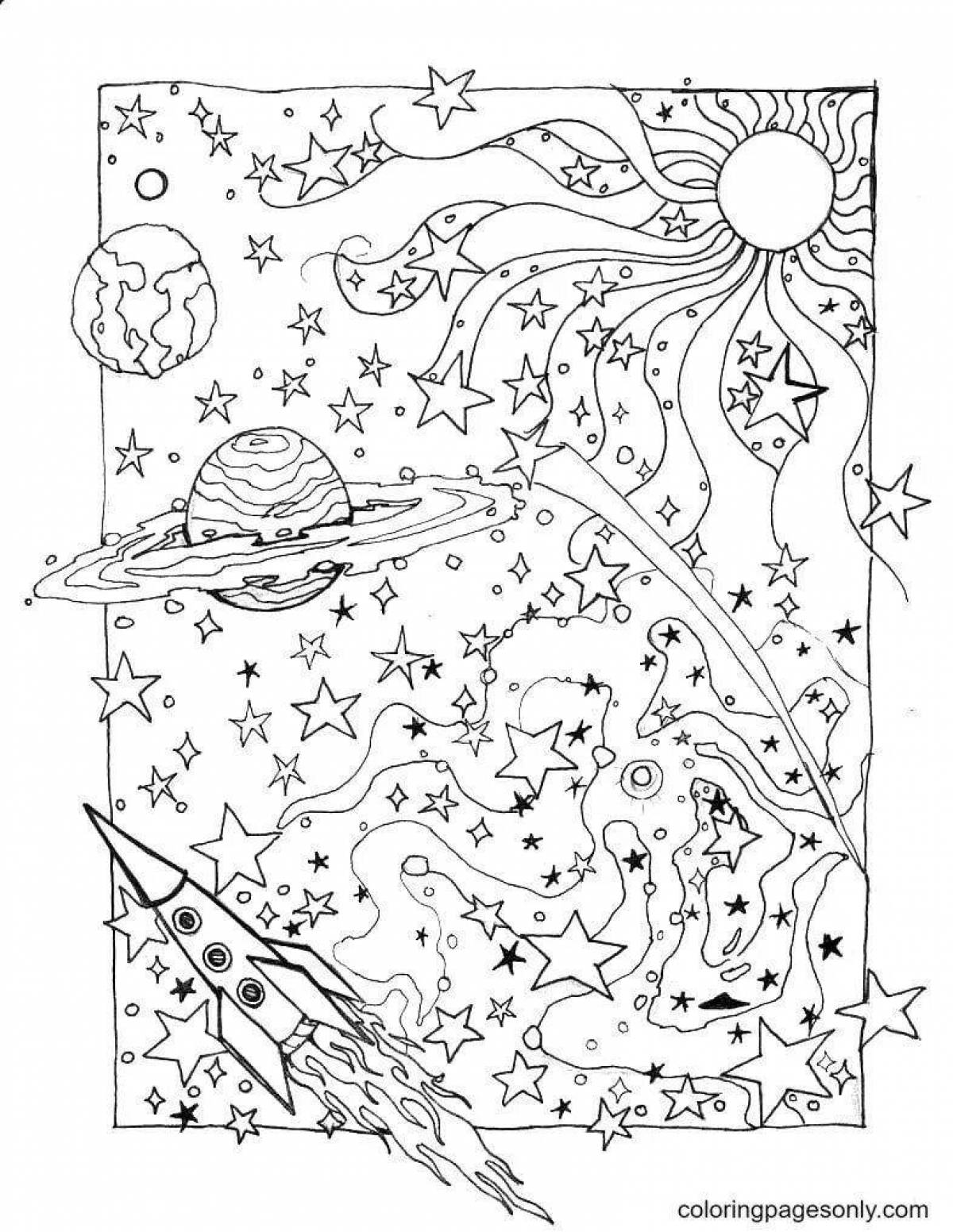 Sweet planet coloring by numbers