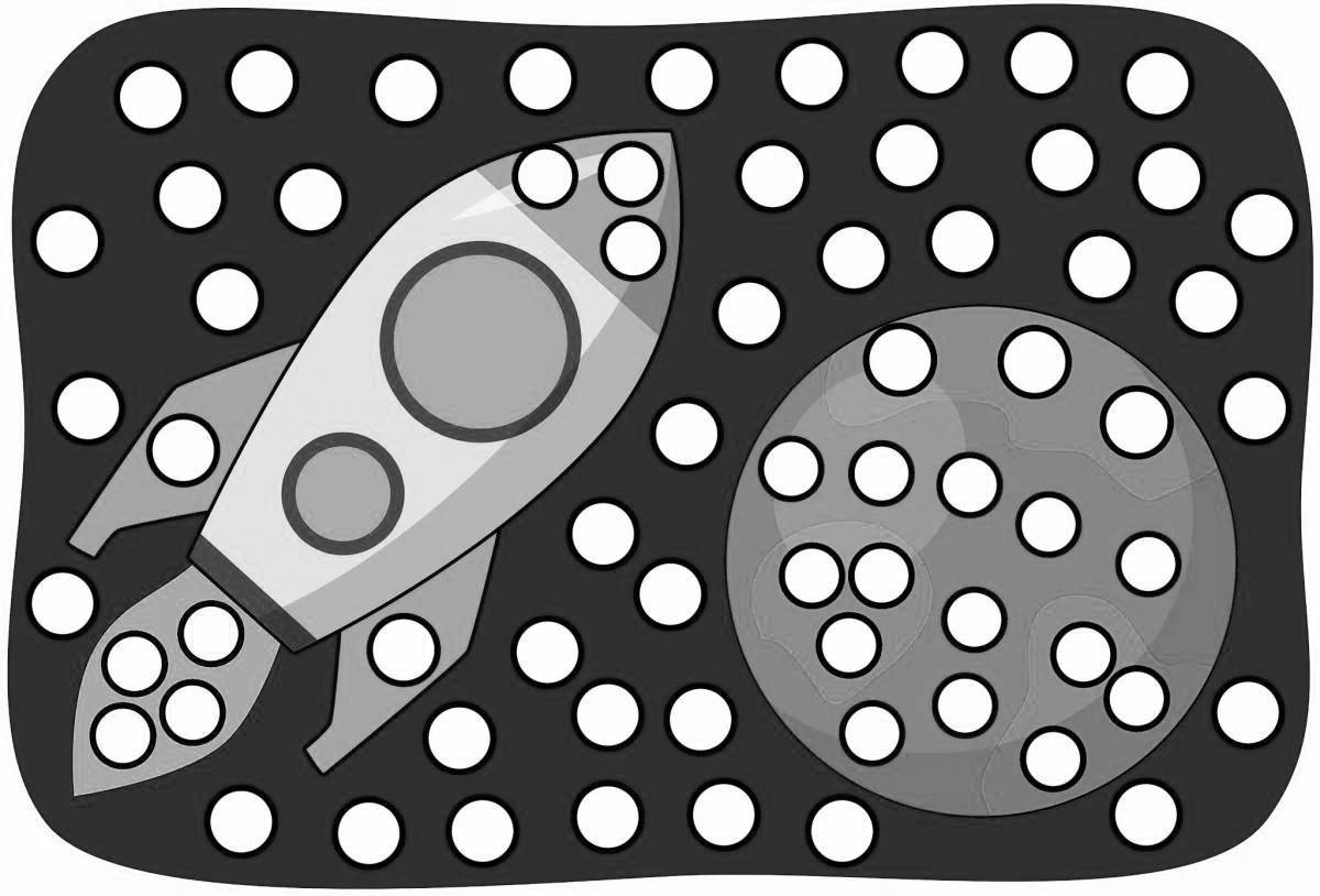 Photo Plasticine sculpture with colored splashes