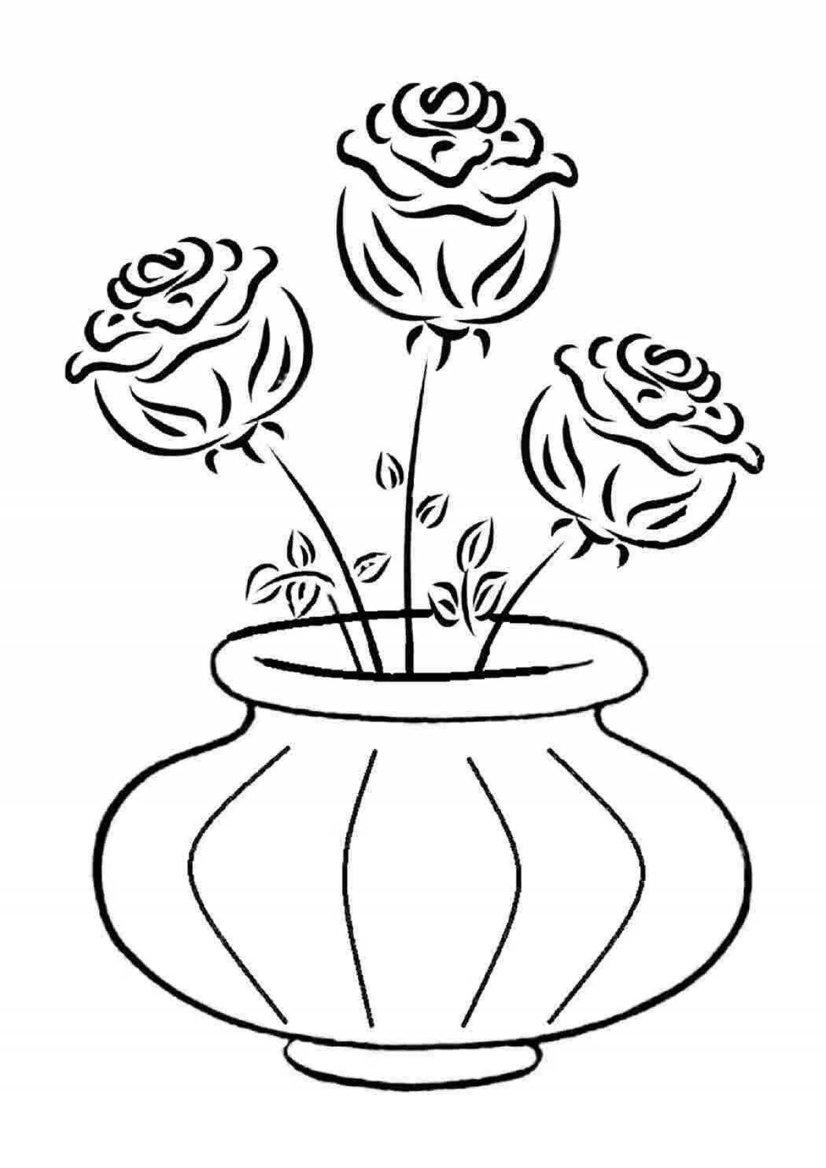 Rose flowers in a vase #2