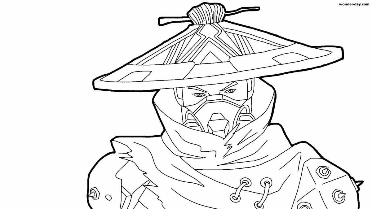 Pro free fire weapon style coloring page