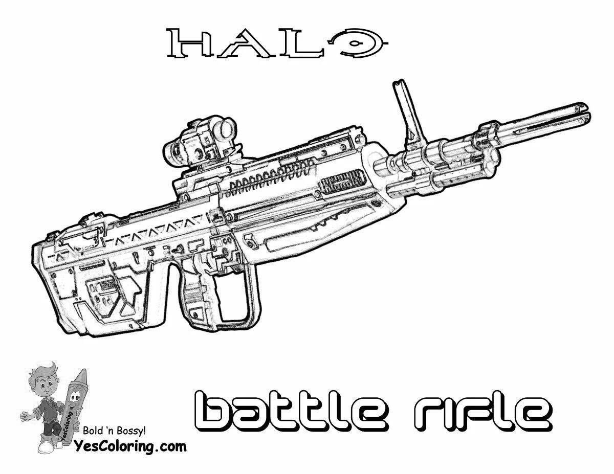 Intriguing pro free fire weapon coloring book
