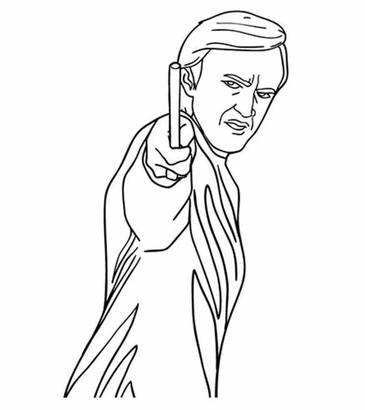 Draco malfoy spiral coloring book