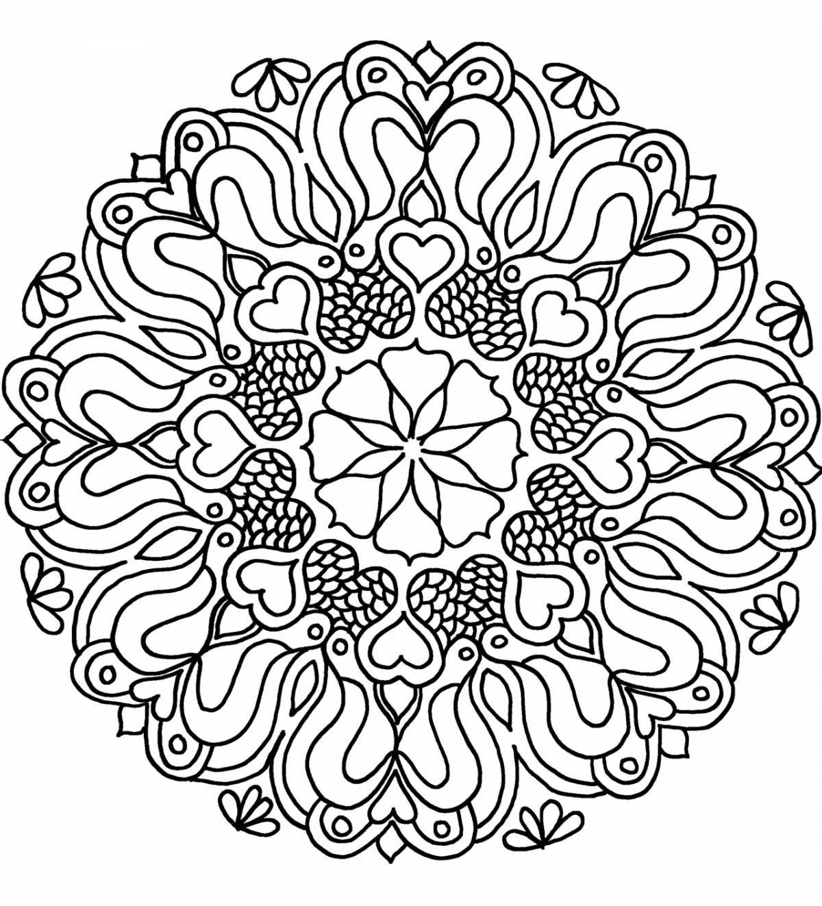 Photo Royal coloring mandala of wealth and prosperity