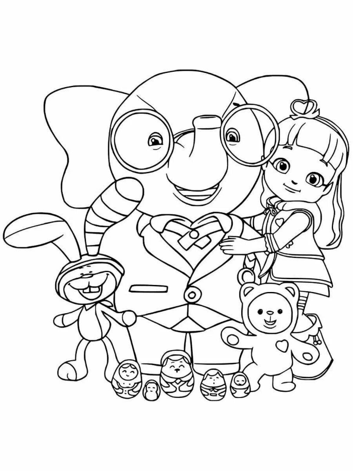 Fabulous cartoon coloring pages