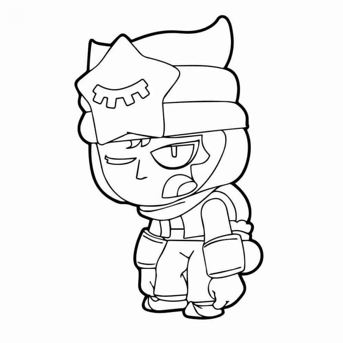 Awesome eyebrow coloring page