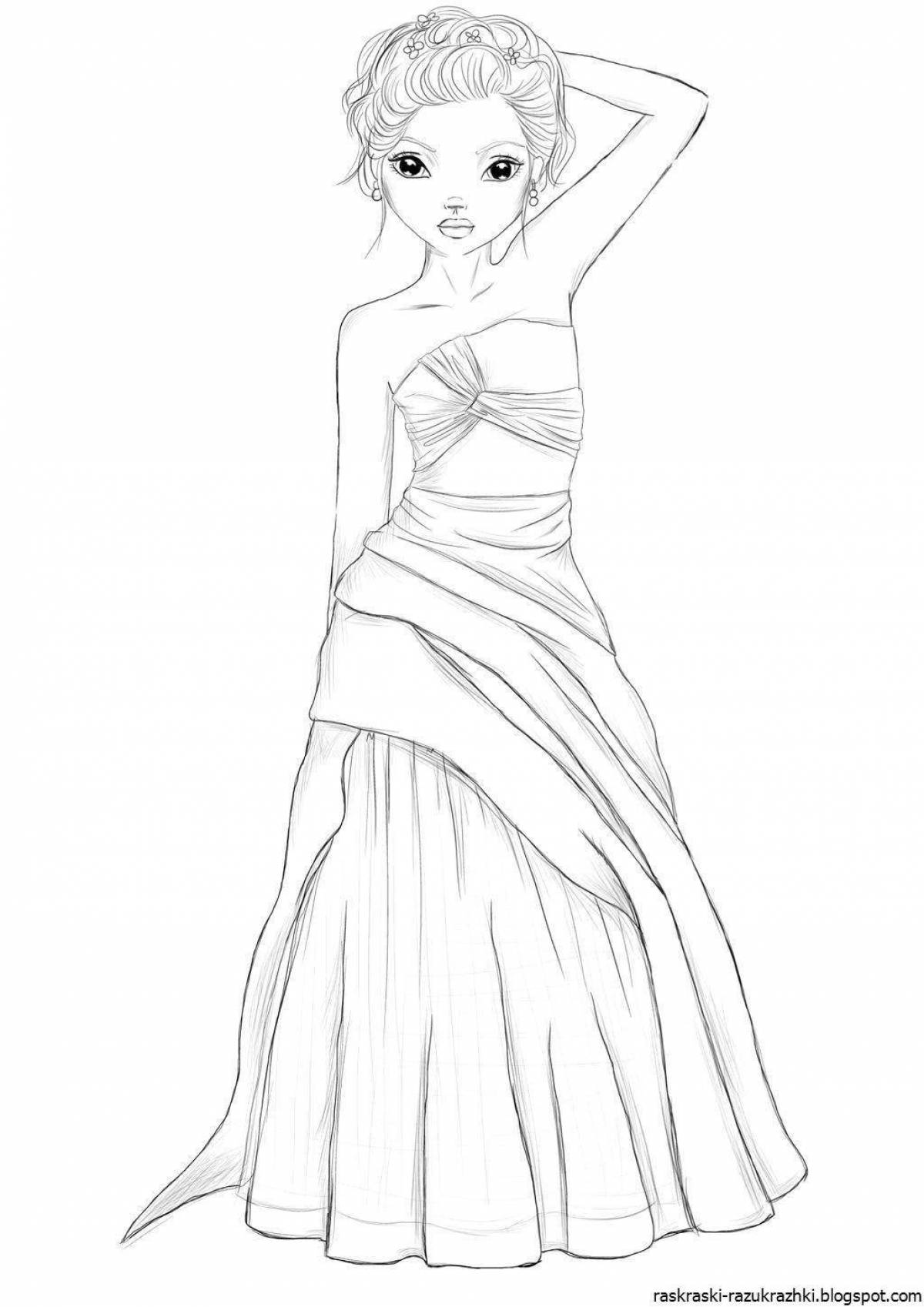 Amazing Top Model magazine coloring page