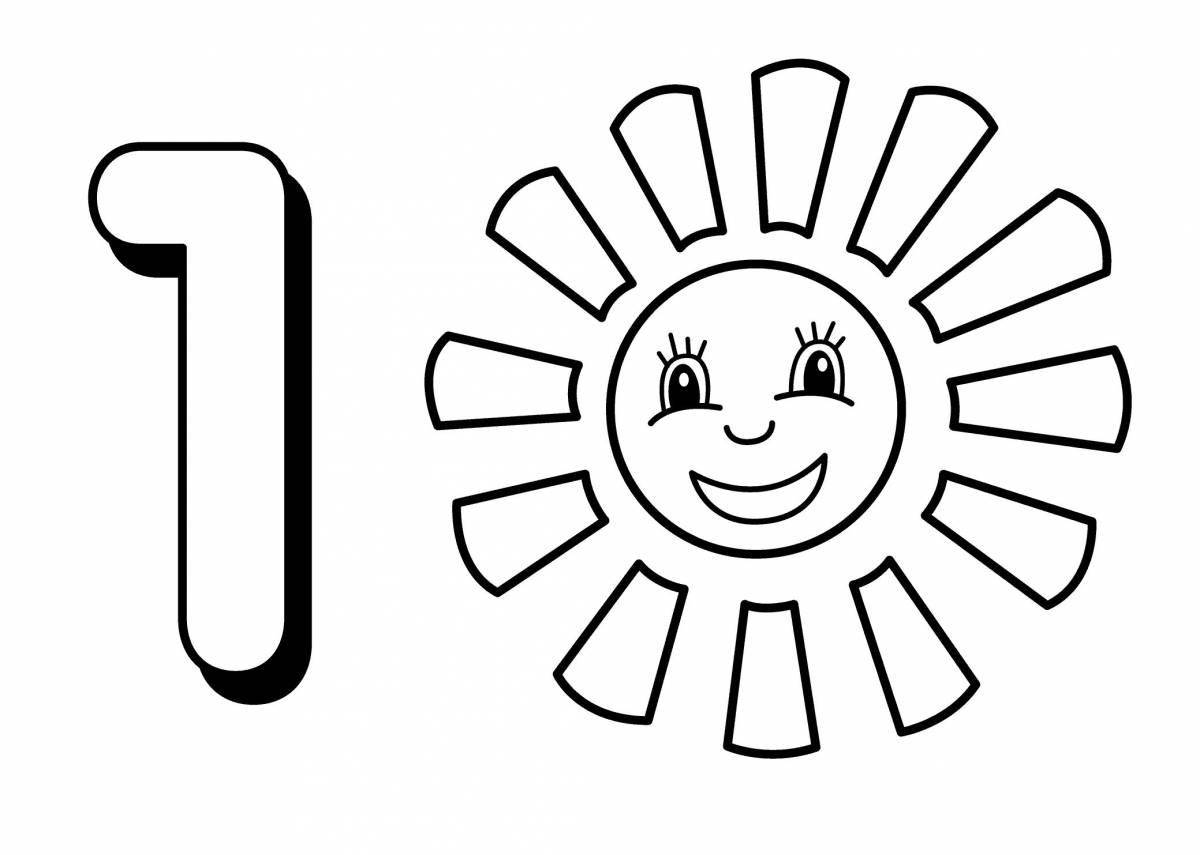 Photo Cute zhi shi coloring grade 1